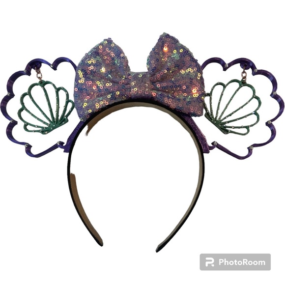 Disney Accessories - Disney Purple and Green Sequin Headband